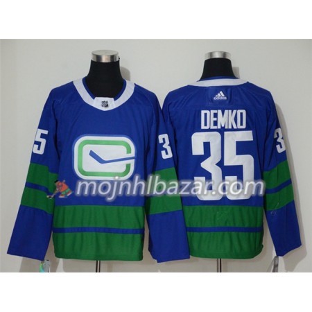 Dresovi Vancouver Canucks Thatcher Demko 35 Alternate Adidas 2019-2020 Plava Authentic - Muške